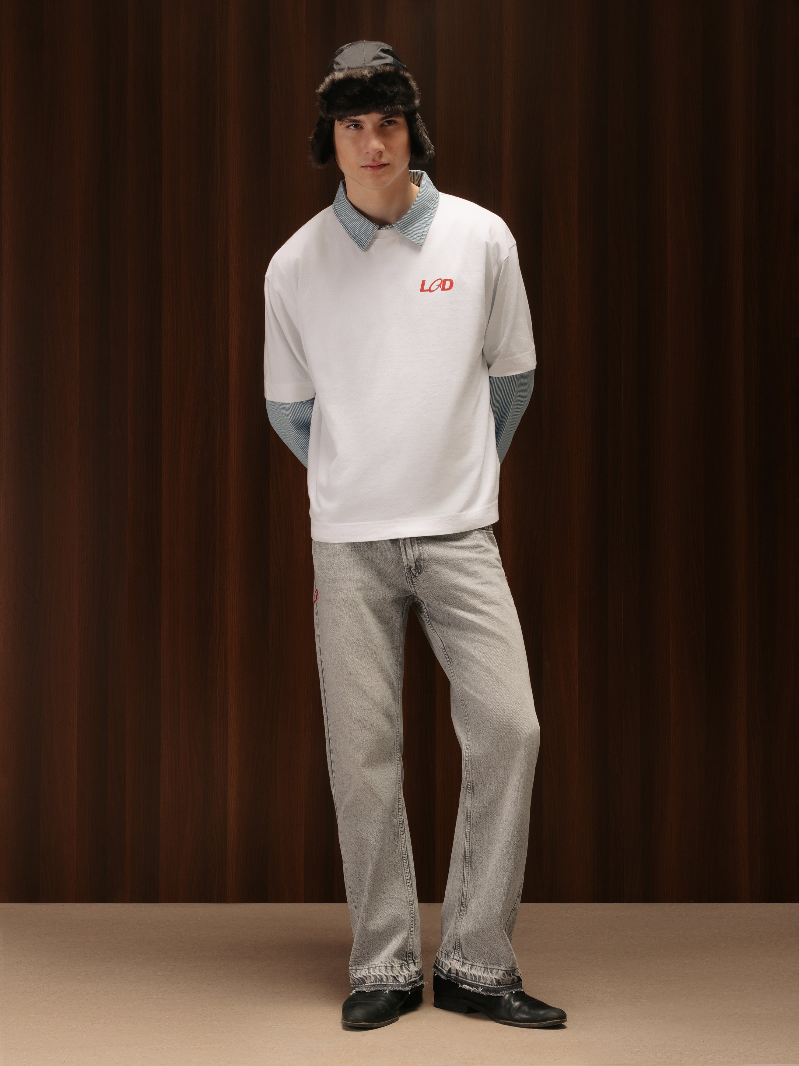 Men's Bootcut Jeans Grey