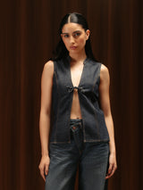 Sleeveless Plunge Top