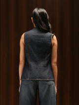 Sleeveless Plunge Top