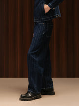 Men's Striped Denim Co-ord Jeans