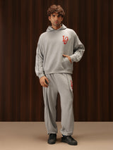 Tracksuit Pants Melange Grey Men