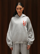 Tracksuit Hoodie Melange Grey women