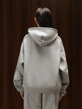 Tracksuit Hoodie Melange Grey women