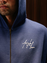 Signature Waffle Hoodie Crown Blue Men