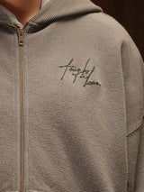 Signature Waffle Hoodie Gull Grey Women