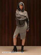 Signature Waffle Hoodie Gull Grey Women