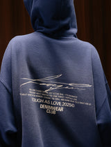 Signature Waffle Hoodie Crown Blue Women