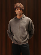 Signature Waffle Hoodie Gull Grey Men