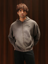 Signature Waffle Hoodie Gull Grey Men