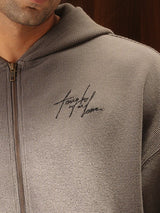 Signature Waffle Hoodie Gull Grey Men