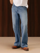 Men's Bootcut Jeans Mid Blue