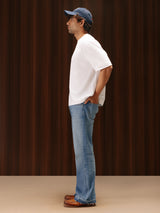 Men's Bootcut Jeans Mid Blue