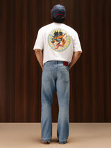 Men's Bootcut Jeans Mid Blue