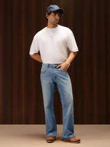 Men's Bootcut Jeans Mid Blue