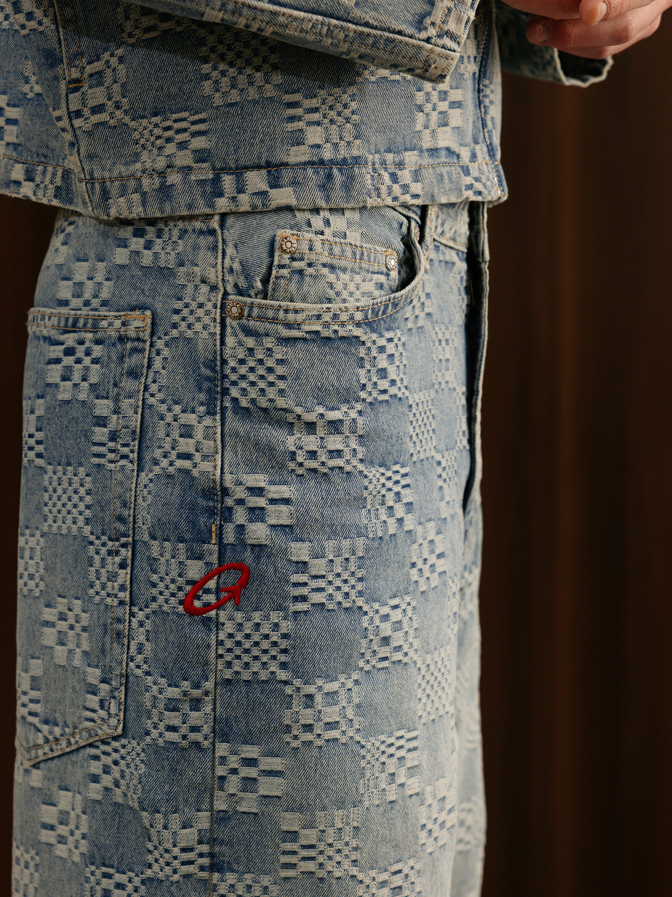 Men's Chess Co-ord Jeans