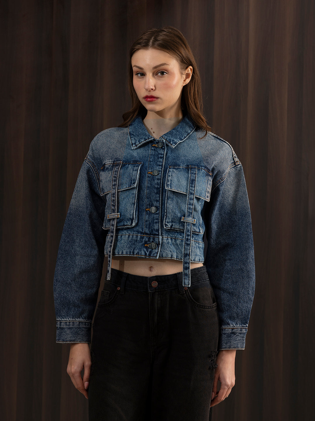 Boxy Crop Denim Jacket