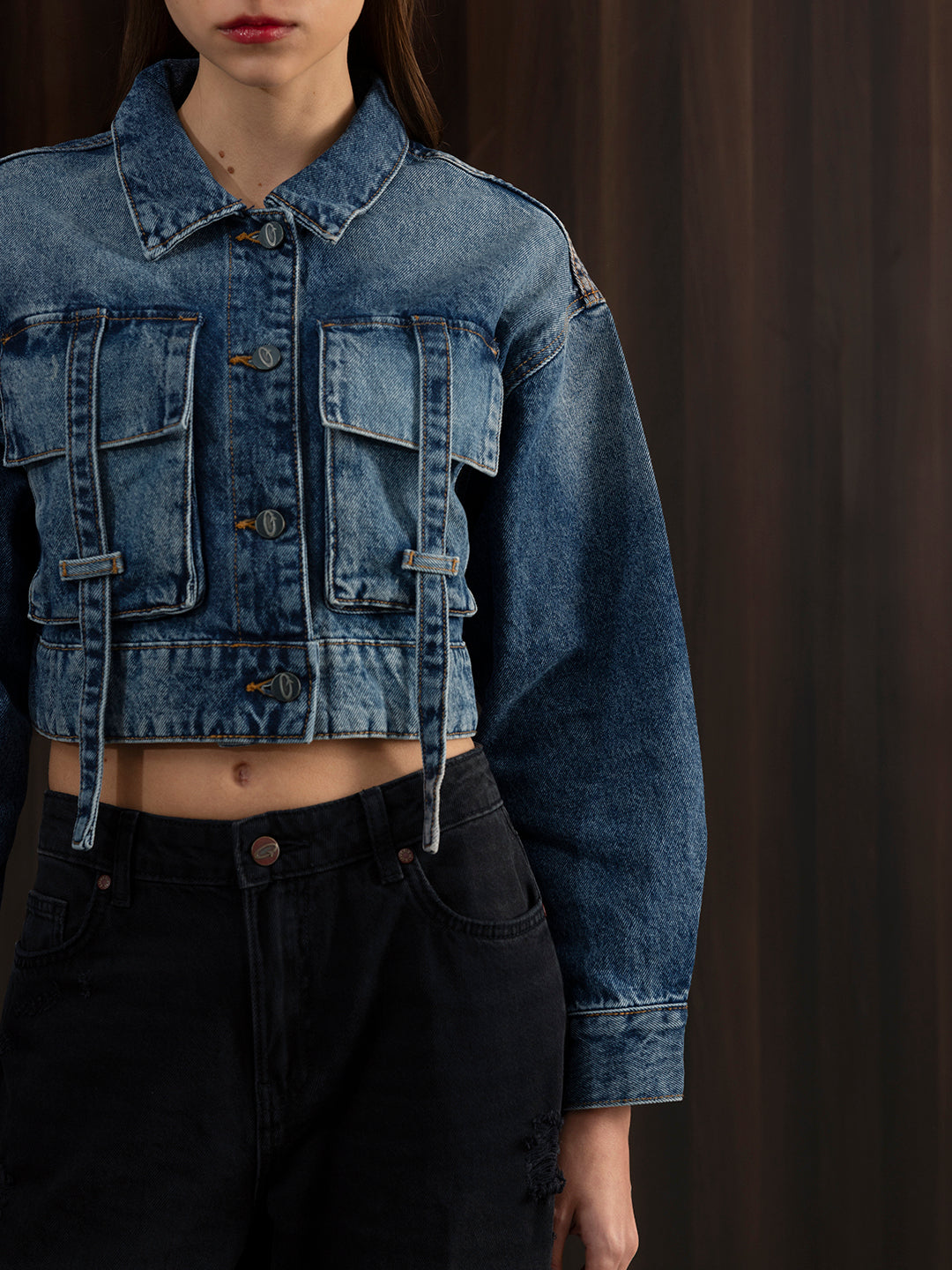 Boxy Crop Denim Jacket