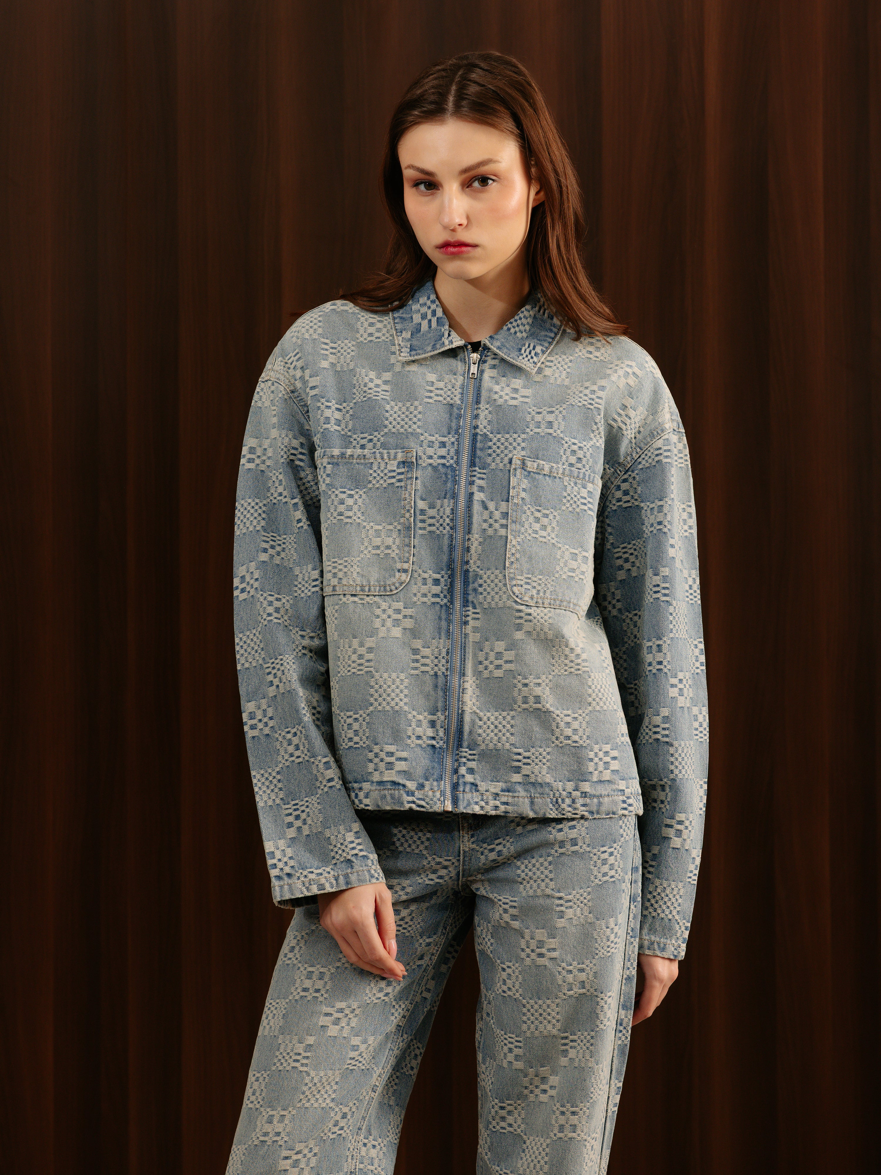 Women's Chess Co-ord Jacket