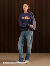 Crewneck Sweatshirt Crown Blue Women