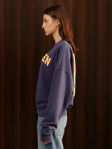 Crewneck Sweatshirt Crown Blue Women