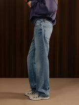 Women's Straight Jeans Mid Blue