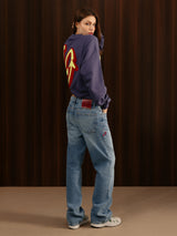 Women's Straight Jeans Mid Blue