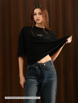 LG Tiger Tee Black Women