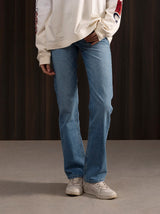 Women's Straight Jeans Light Blue