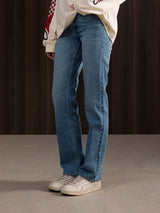 Women's Straight Jeans Light Blue