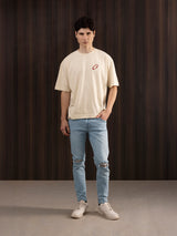 Ripped Skinny Jeans Light Blue