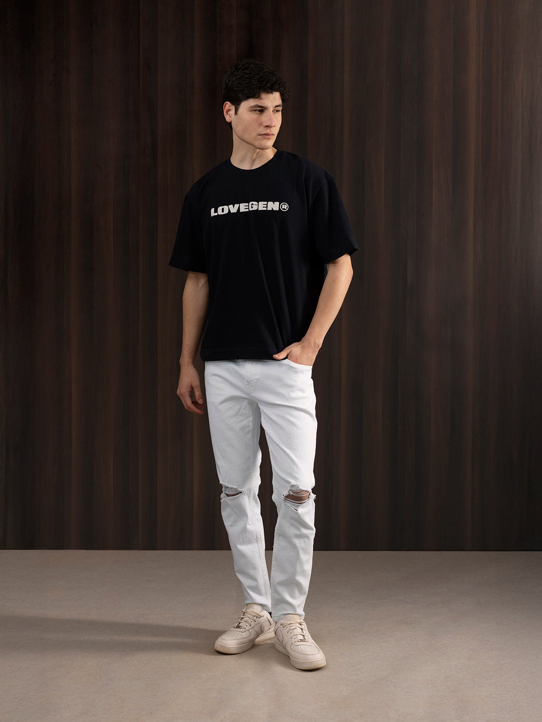 Ripped Skinny Jeans White