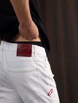 Ripped Skinny Jeans White