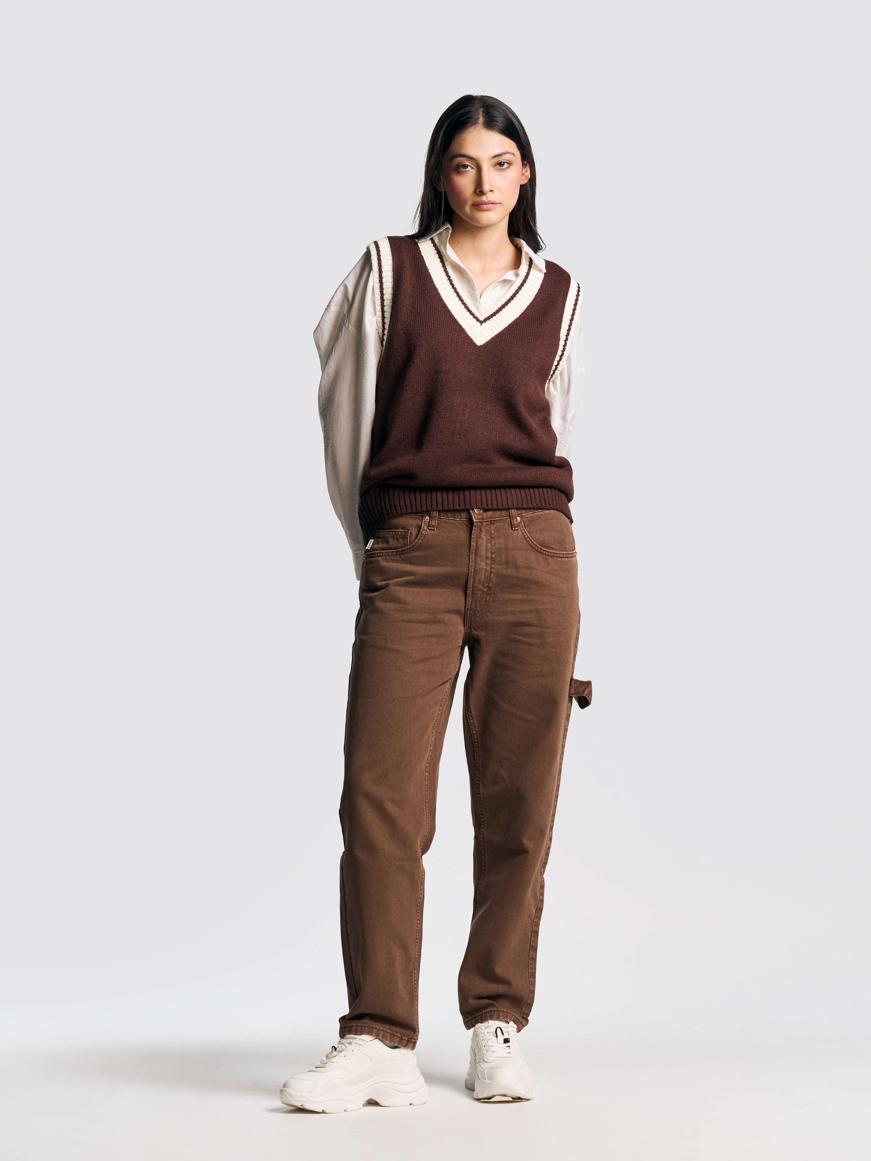 TOM VINTAGE STRAIGHT FIT JEANS BROWN