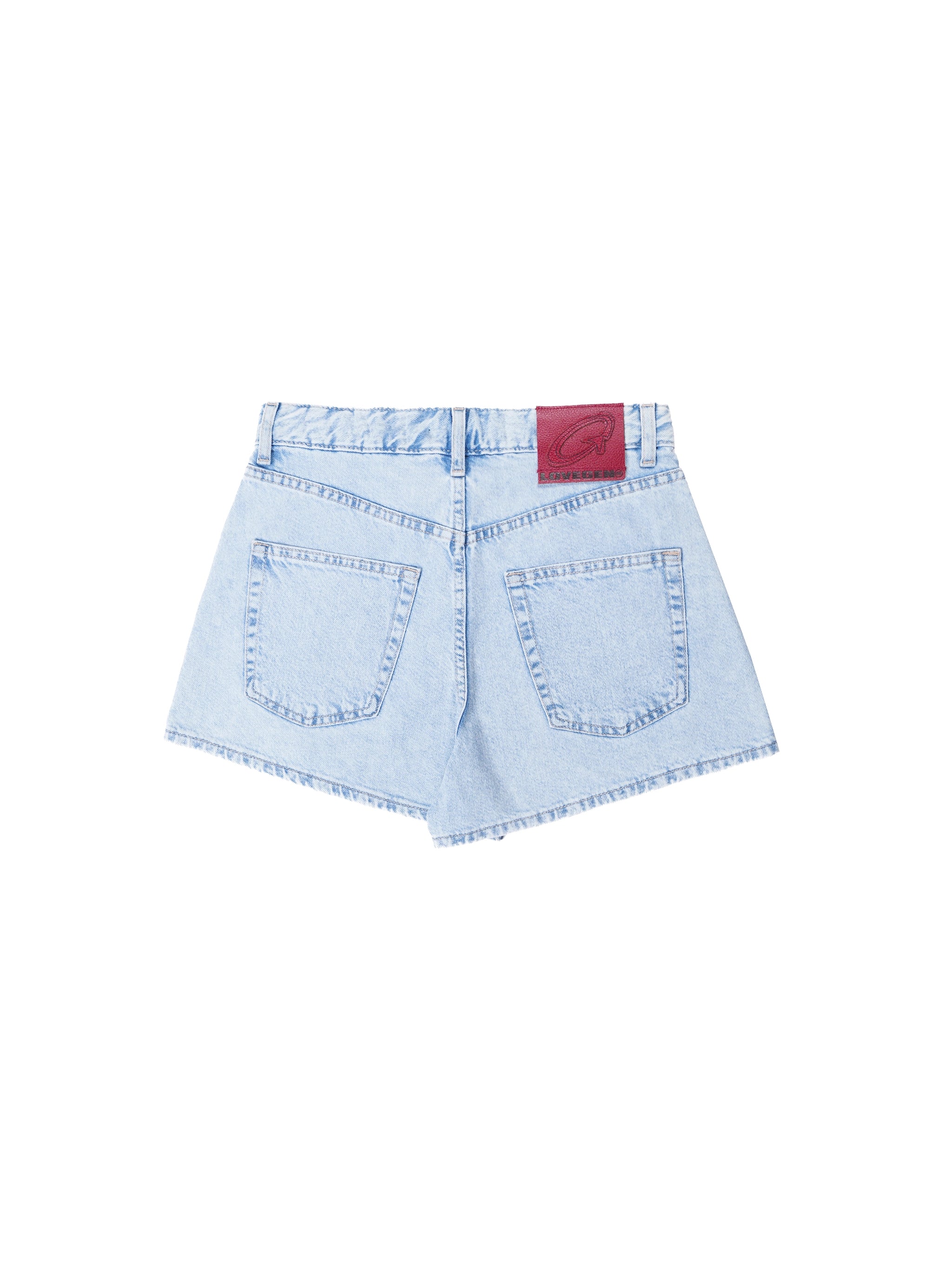 Mini Denim Shorts Light Blue