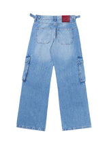 Utility Straight Cargos Mid Blue