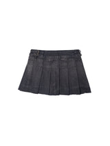 FLARED MINI SKIRT BLACK