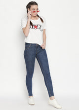 Montreal Dark Blue Push Up Jeans With Two Button