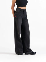 Wide Leg Jeans Black