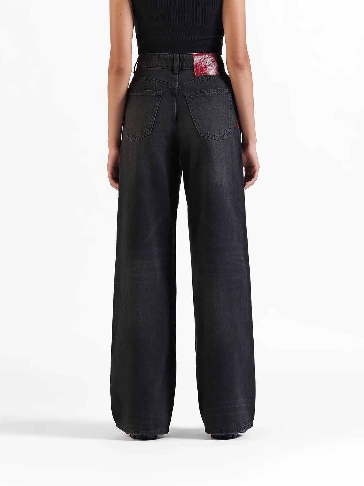 Wide Leg Jeans Black