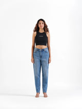 Mom Fit Jeans Dark Blue