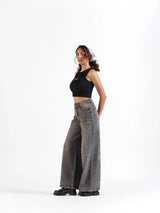 Wide Leg Jeans Grey