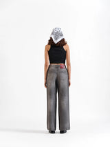 Wide Leg Jeans Grey