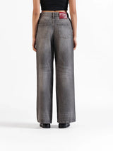 Wide Leg Jeans Grey