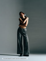 Wide Leg Jeans Grey