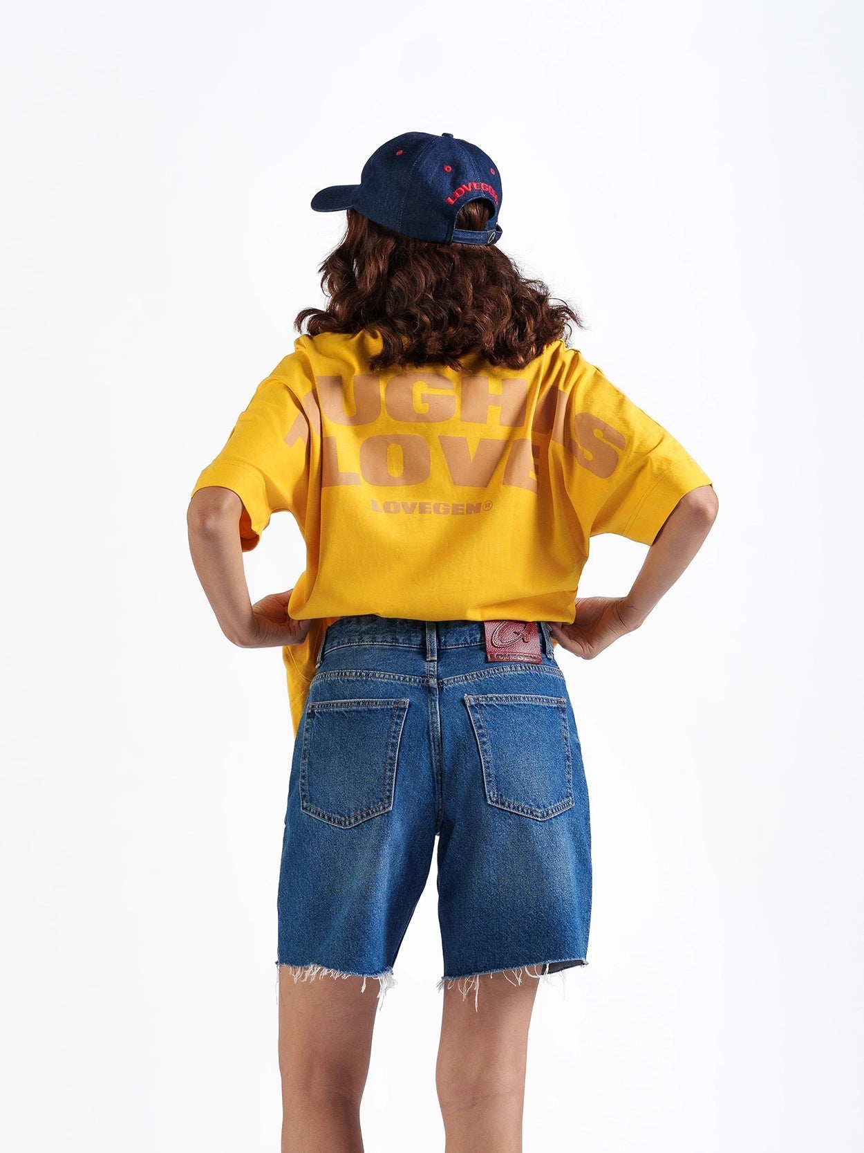 Basic Denim Shorts Dark Blue
