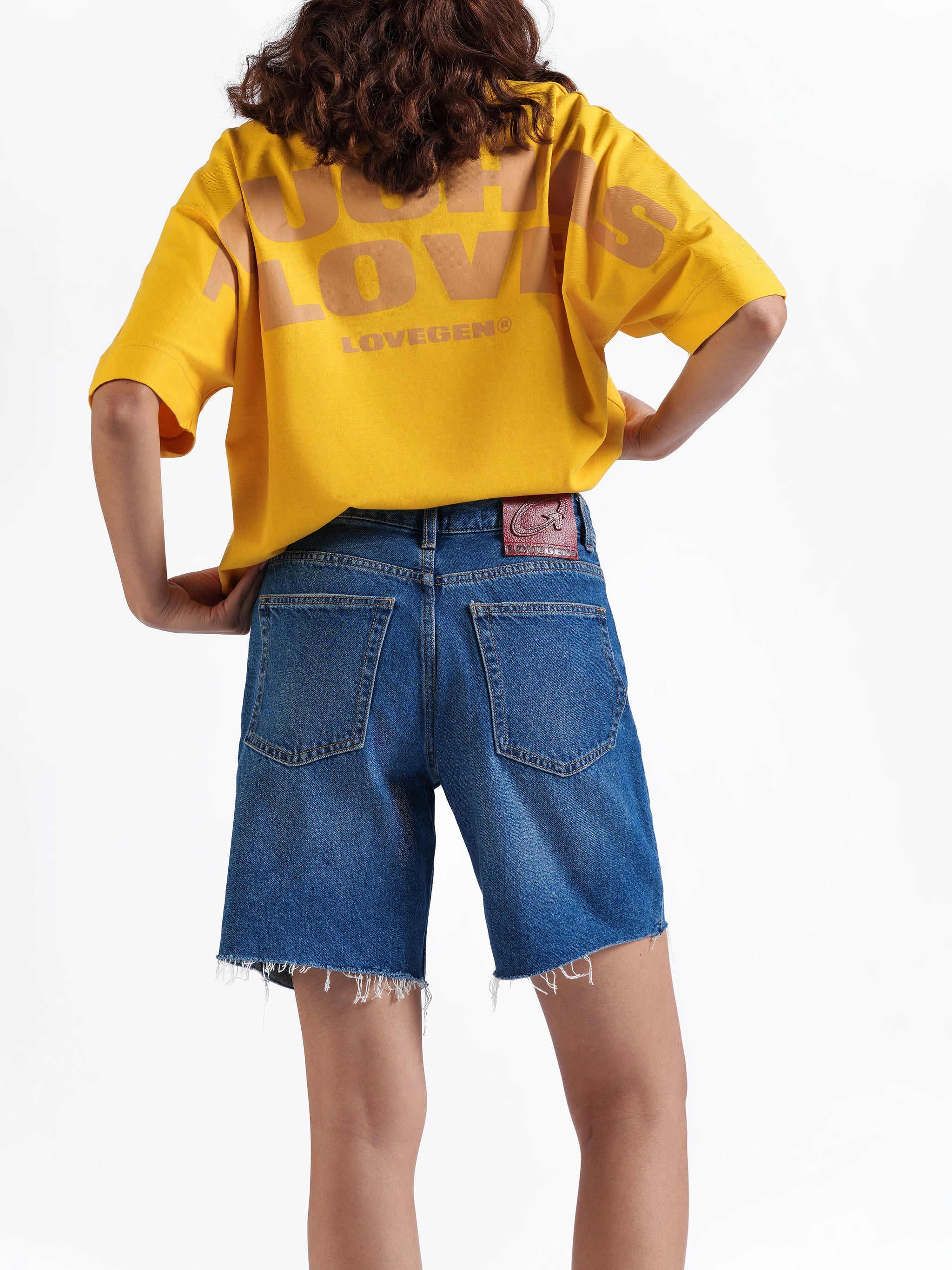 Basic Denim Shorts Dark Blue
