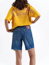 Basic Denim Shorts Dark Blue
