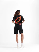 Basic Denim Shorts Black