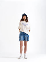 Baggy Cargo Shorts Dark Blue