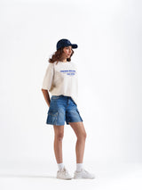 Baggy Cargo Shorts Dark Blue